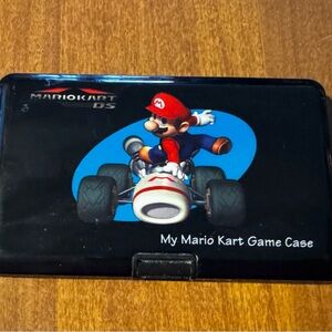 Mario Kart DS Game Case - Black with Blue & Red Mario Graphic + 6 games